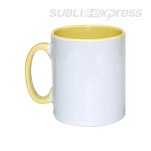 300 ml-es sárga szublimációs bögre