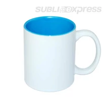 330 ml-es szublimációs bögre világoskék belsővel A+ osztály