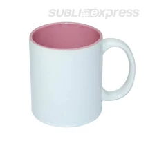 330 ml-es szublimációs bögre rózsaszín belsővel A+ osztály