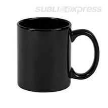 Teljesen színes fényes fekete bögre