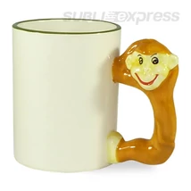 330 ml-es szublimációs bögre majmos
