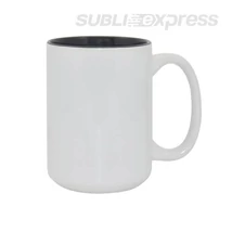 450 ml-es szublimációs bögre fekete belsővel
