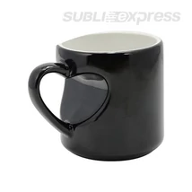 Színváltós szublimációs fekete bögre pároknak