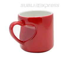 Színváltós szublimációs piros bögre pároknak