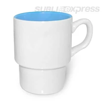 Retro bögre világoskék belsővel