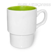 Retro bögre világoszöld belsővel