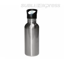 600 ml-es biciklis kulacs szájrésszel és szívószállal ezüst