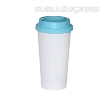 ECO pohár bögre világoskék fedővel