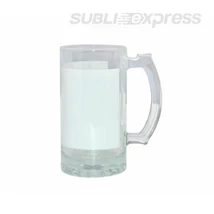 500 ml-es szublimációs üveg sörös korsó fehér ablakkal