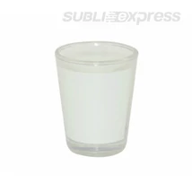 45 ml-es átlátszó üvegpohár szublimációs felülettel