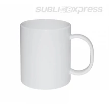 330 ml-es műanyag fehér bögre