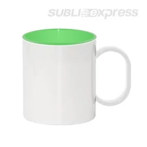 330 ml-es műanyag bögre zöld belsővel