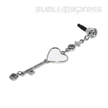 Szublimációs dugasz fejhallgató-aljzatra szív alakú