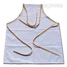 Szublimációs prémium konyhai kötény sárga csíkos varrással