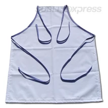 Szublimációs prémium konyhai kötény kék kockás varrással