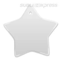 Szublimációs díszcsempe karácsonyi csillag alakú