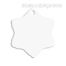 Szublimációs díszcsempe hópehely alakú