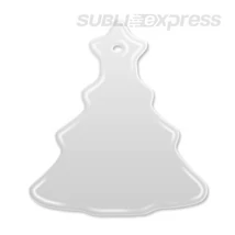 Szublimációs díszcsempe karácsonyfa alakú