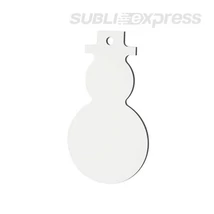 Szublimációs MDF karácsonyfadísz hóember alakú