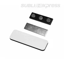 7,6 x 2,5 cm-es szögletes szublimációs MDF fényképes névkártya