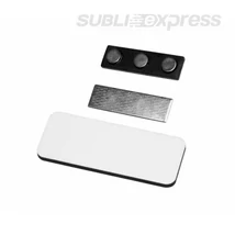 7,6 x 3,1 cm-es szögletes szublimációs MDF fényképes névkártya