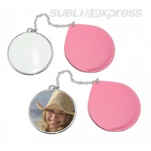 Szublimációs tükör kör alakú pink collection