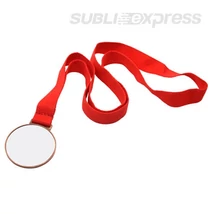 6 cm átmérőjű bronzérem - szublimációs felület 5 cm átmérőjű