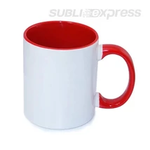 330 ml-es piros bögre JS bevonattal