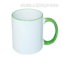 330 ml-es bögre világoszöld fül JS bevonattal