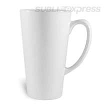Fehér nagy latte szublimációs bögre JS bevonatú