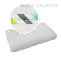 Szublimációs takaró zöld szürke türkiz csíkos szegéllyel