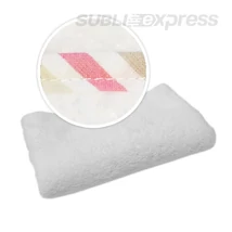 Szublimációs takaró rózsaszín szürke csíkos szegéllyel