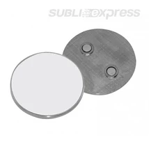 5 cm átmérőjű szublimációs fém hűtőmágnes kör alakú