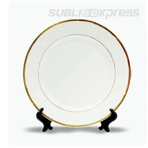 25 cm átmérőjű szublimációs tányér állvánnyal