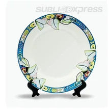 18 cm-es szublimációs tányér állvánnyal