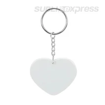 Szublimációs műanyag kulcstartó szív alakú