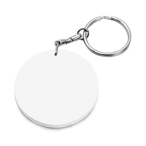 39 mm-es szublimációs kulcstartó fehér