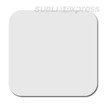 10 x 10 cm-es szublimációs poliészter-gumi alátét négyzet alakú