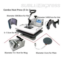 COMBO szublimációs hőprés 5 in 1