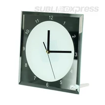 20 x 20 cm-es szublimációs óra üveg kerettel