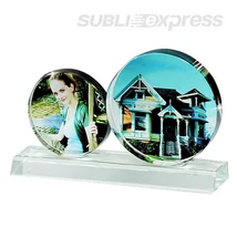 Fotókristály két kör alakú