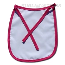 Szublimációs baba előke Prémium pink szegéllyel