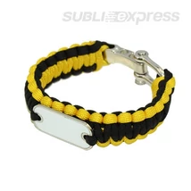 Szublimációs karkötő paracord sárga-fekete