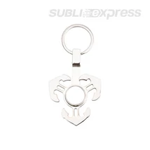 Szublimációs fém kulcstartó horog alakú fidget spinnerrel