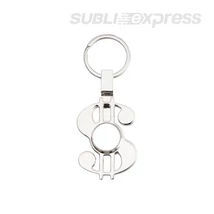 Szublimációs fém kulcstartó dollár alakú fidget spinnerrel