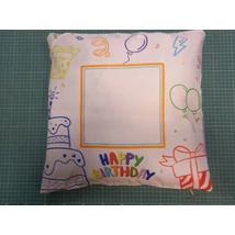 Párnahuzat Happy Birthday 38x38cm