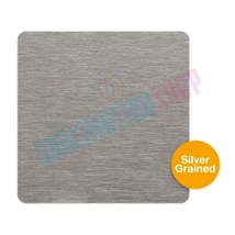 Alu lemez erezett ezüst