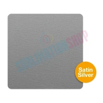 Alu lemez szatén ezüst