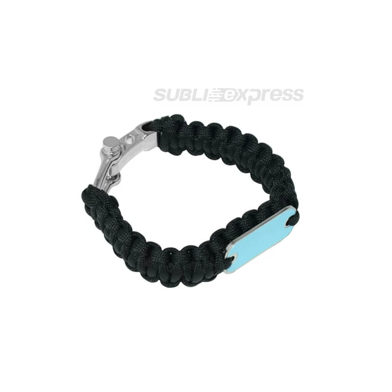 Szublimációs karkötő paracord fekete
